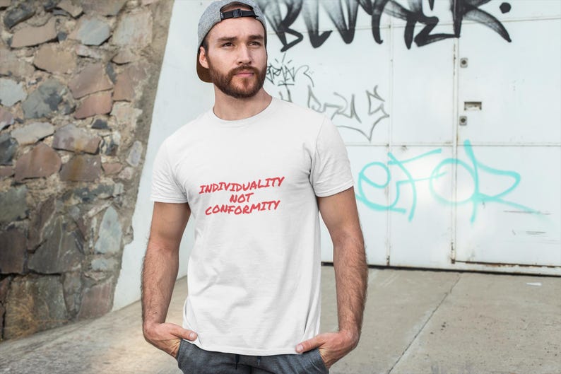 Individuality Not Conformity Graphic Tee - Rebellion Top image 6