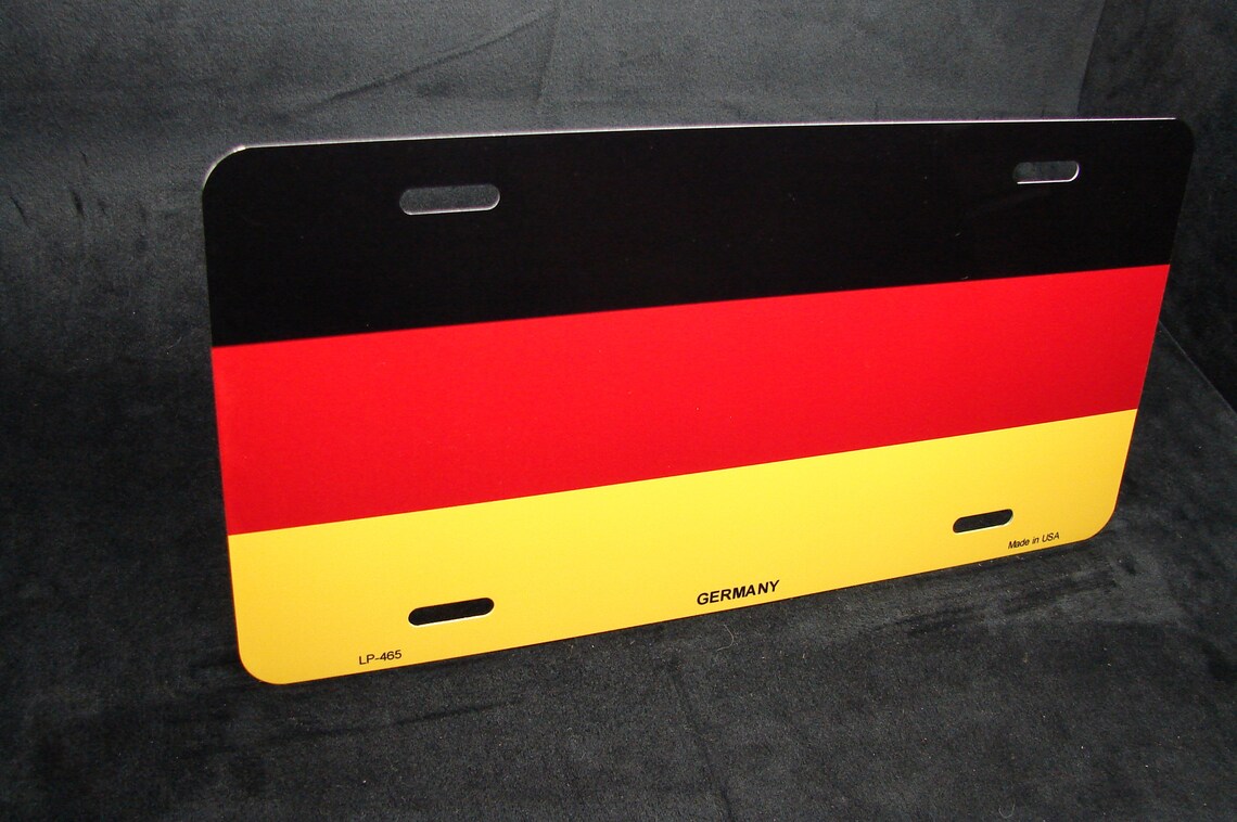 GERMAN FLAG Metal Novelty Car License Plate Auto tag Etsy