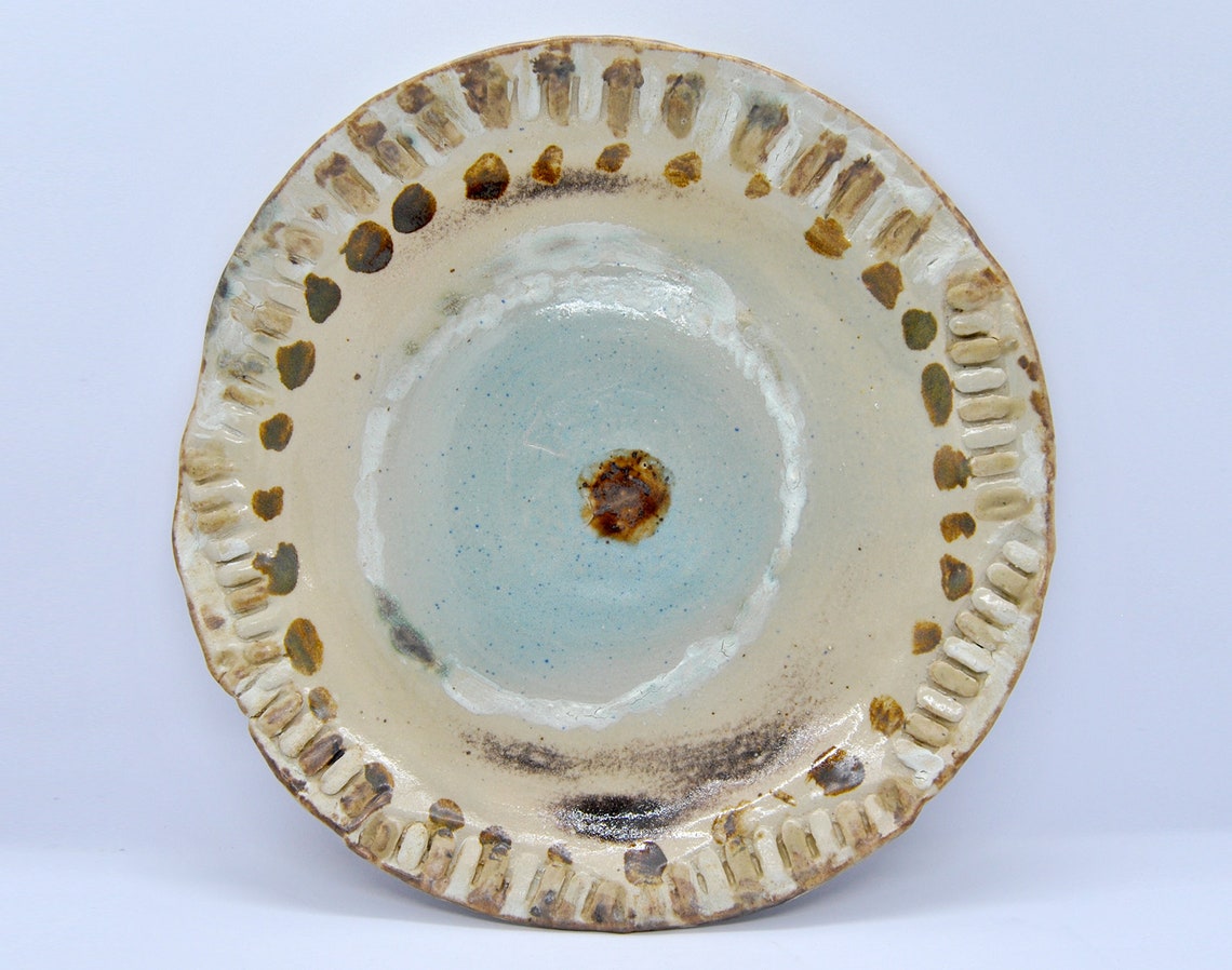 Ceramic plate handmade wall hanging rustical plate curated Etsy