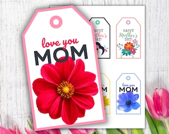 Mother's Day Gift Tags, Mother's Day, Instant Download, Happy Mother's Day