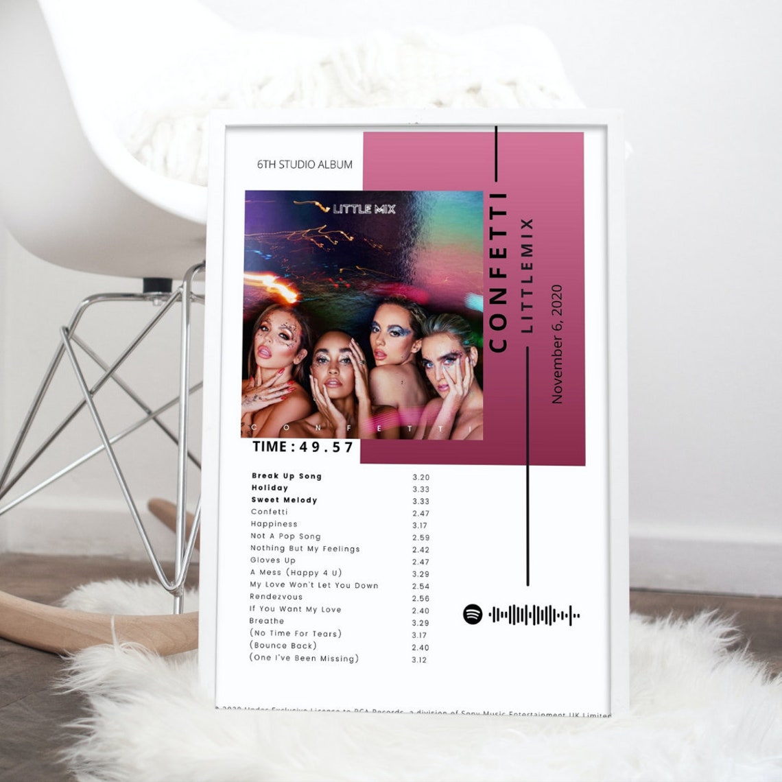 Little Mix Confetti Album Cover Poster Etsy