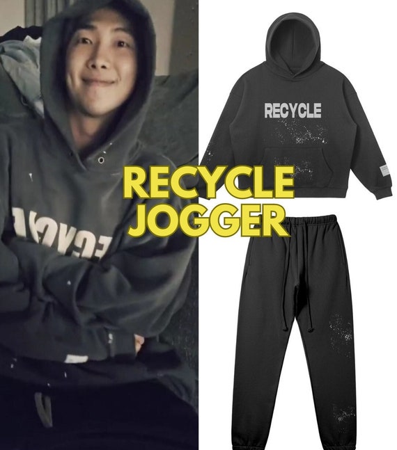 Bts RM Kim Namjoon Recycled Jooger Ser Hoodie BTS RM Fan