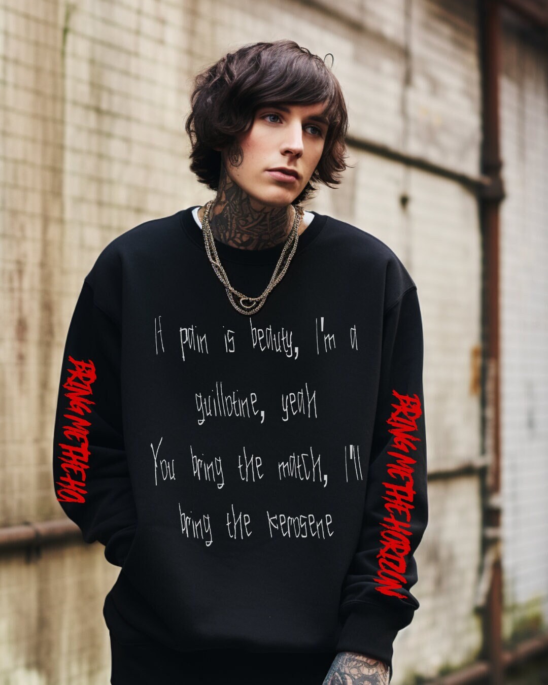 Bring me the Hoirzon sweatshirt Oliver Sykes bmth sweater bmth hoodie Oliver Sykes shirt bring me the horizon Hoodie bmth merch for fans