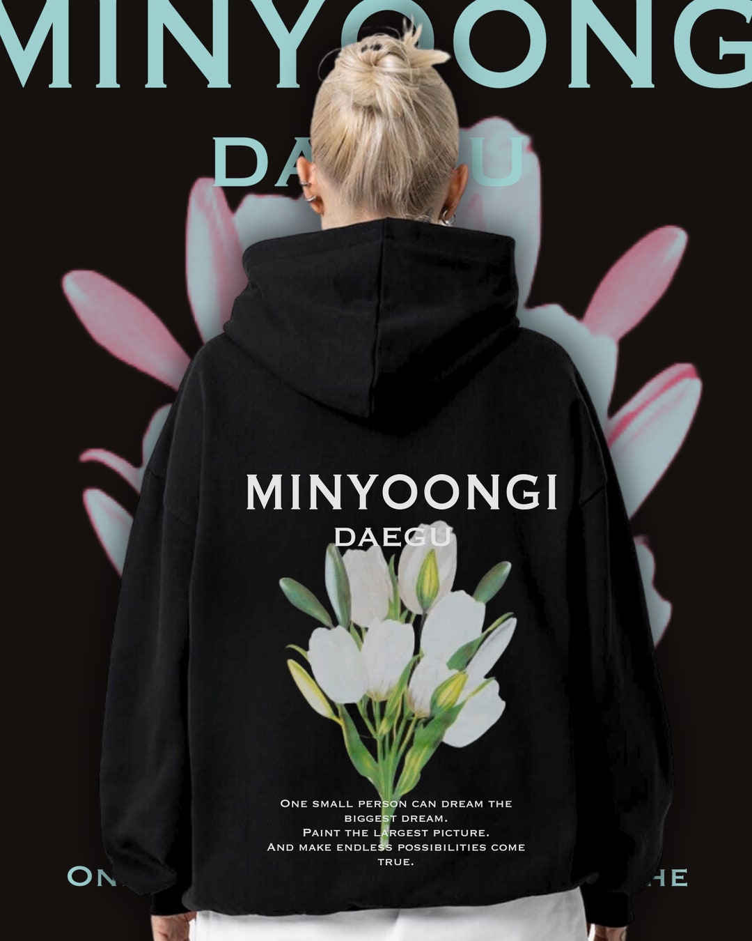 Mercancía de BTS Suga para fanáticos Sudadera con capucha de - Etsy España