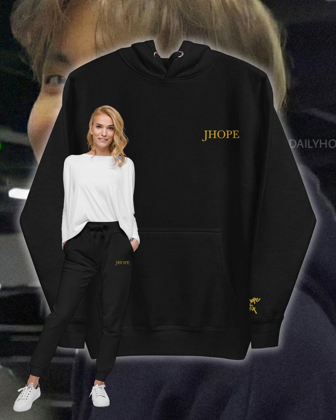 Vêtement Kpop J-hope Jin Jungkook Jimin Rm Suga V Sweat Zippé BTS