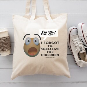 Oh non! J'ai oublié de socialiser les enfants ! #homeschoollife Sac fourre-tout écologique pour les mamans scolarisées à la maison, Retour amusant aux fournitures scolaires à la maison