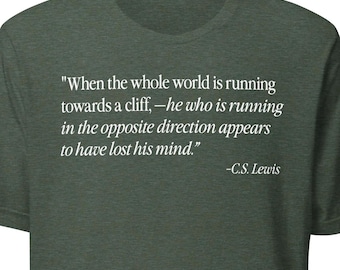 C.S. Lewis Quote T-Shirt:  Inspirational Literacy Tee