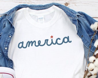 America Patriotic 4th of July Tee Shirt