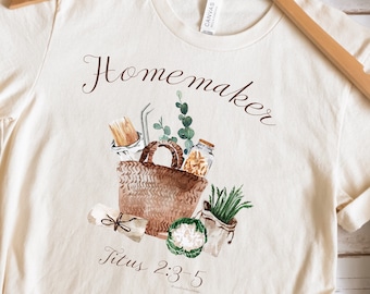 Homemaker Titus 2:3-5 Shirt - Christian Women's Tee