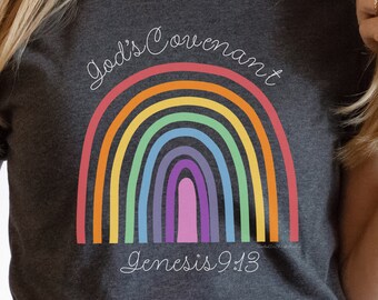 God’s Covenant Genesis 9:13 Shirt, Rainbow Shirt, Christian Shirts, Genesis Shirt, Bible Verse Shirt, Church Shirt, Faith Shirt, Hope Shirt