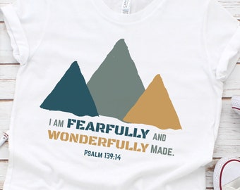 Fearfully & Wonderfully Made Youth Shirt: Christian Kids Gift