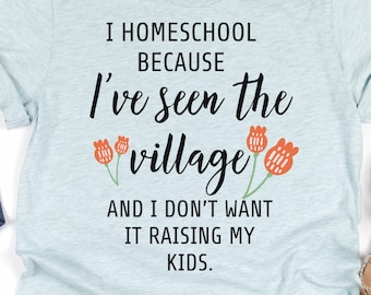 I Homeschool Weil T-Shirt: Christliches Homeschool Mom Life