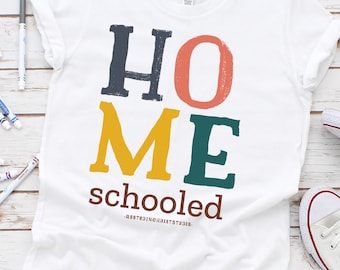 Spaß Homeschool Grafik T-Shirt: Kinder Virtuelles Lernen T-Shirt