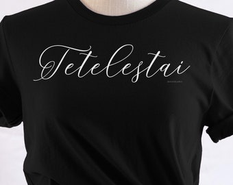Tetelestai Christian Shirt: It Is Finished, Bible Verse Bella Canvas Tee
