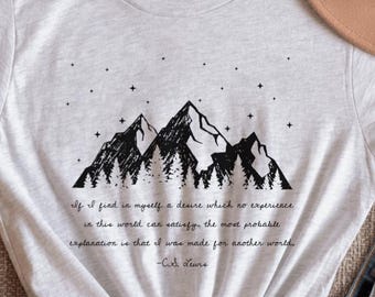 C.S. Lewis Quote Shirt: Christian Literature Tee - Bella & Canvas