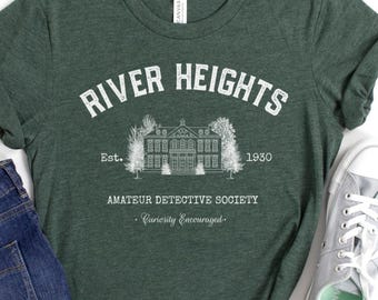River Heights Amateur Detective Society T-Shirt | Nancy Drew Inspired Vintage Graphic Tee | Mystery Book Lover Gift | Est. 1930