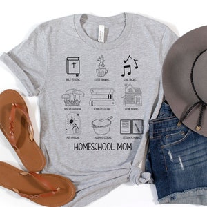 Koszulka Cute Homeschool Mom Jobs, Christian Homeschool Mamas