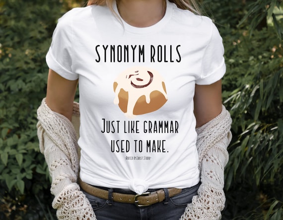 Synonym Shirtbook Lover Tshirtgrammar Shirtteacher - Etsy