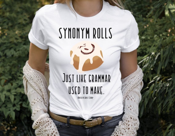 Synonym Shirtbook Lover Tshirtgrammar Shirtteacher - Etsy