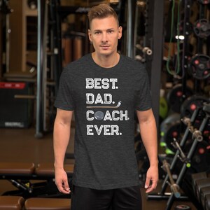 Best Dad Coach Ever Shirt, Father’s Day Hockey Coach Shirt, Gift for Coach Dad