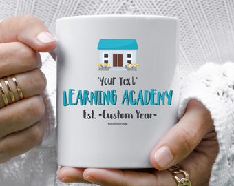Personalized Learning Academy Mug, Custom Homeschool Coffee Mug,Homeschool Gift, Homeschool Mom Mug,Quarantine Gift,Christian Homeschool