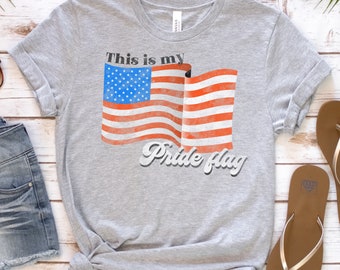 This Is My Pride Shirt American Flag T Shirt, USA, Conservative Patriotic Fourth of July Shirt