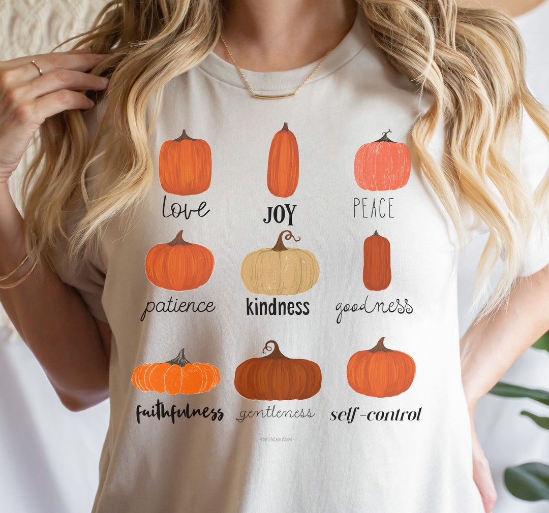 Fruit Of The Spirit Pumpkin Shirt Christian Pumpkin Shirt For Etsy Fruit Of The Spirit Pumpkin Shirt Christian Pumpkin Shirt For Etsy