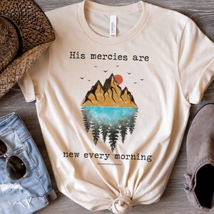 Seine Barmherzigkeit sind jeden Morgen christliches Shirt neu