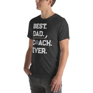 Best Dad Coach Ever Shirt, Father’s Day Hockey Coach Shirt, Gift for Coach Dad