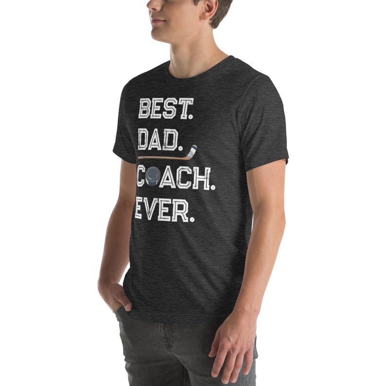 Best Dad Coach Ever Shirt, Father’s Day Hockey Coach Shirt, Gift for Coach Dad