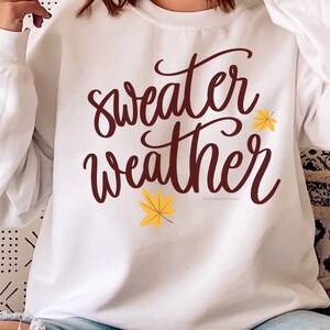 Sweater Weather Sweatshirt: Cozy Fall Crewneck