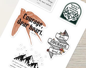 C.S. Lewis Quotes Sticker Sheet: Christian Vinyl Stickers