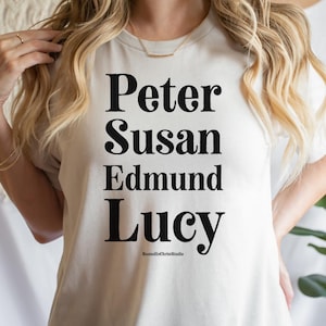 Peter Susan Edmund Lucy, Narnia Shirt, C.S. Lewis, The Chronicles of Narnia, Pevensie Children, Narnia TShirt