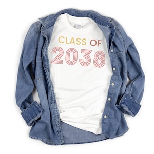 Class of 2038 Grow With Me Shirt
