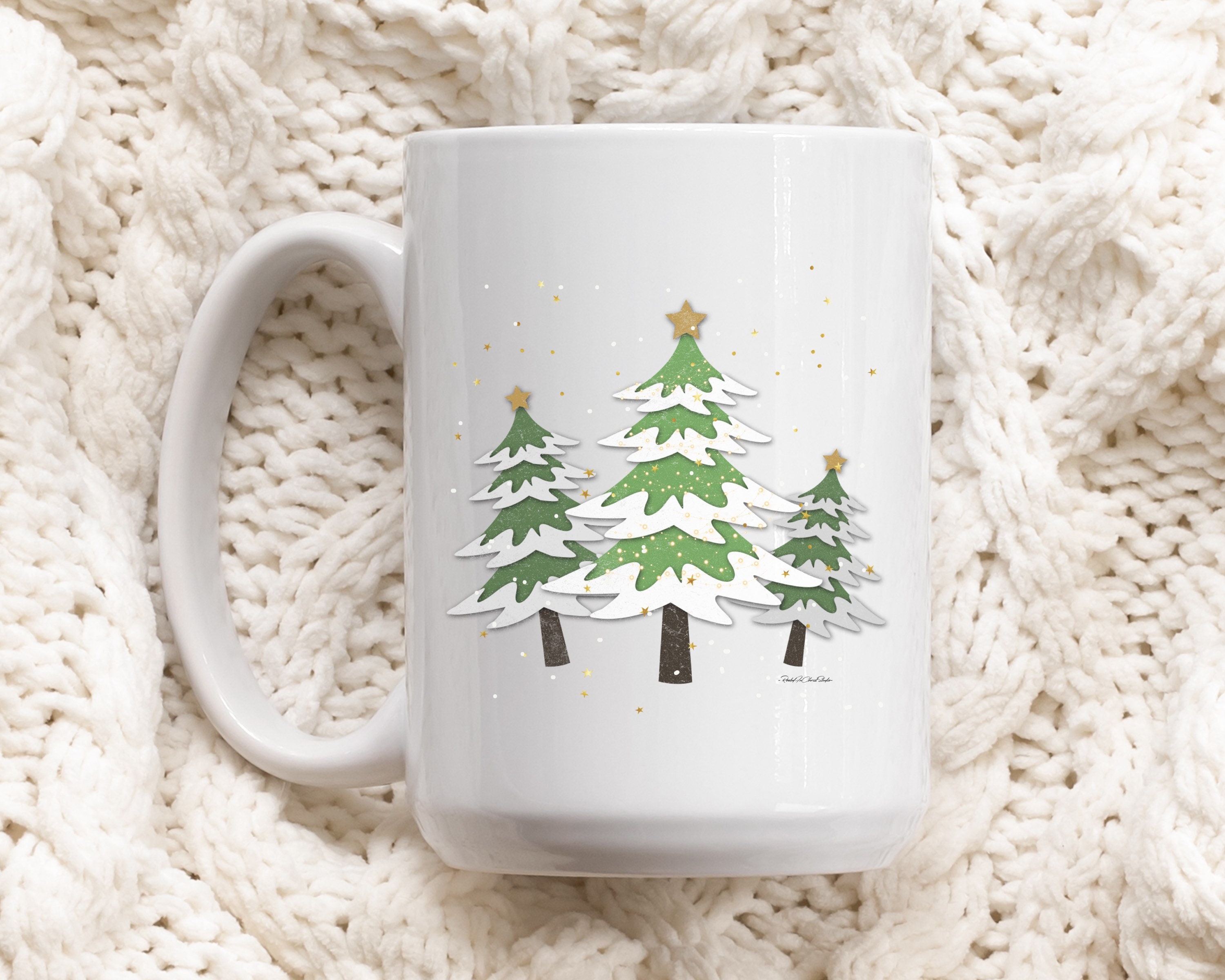 Handcrafted Christmas Tree Ceramic Coffee Mug - Unique Holiday Drinkware  Gift – Enjoy Ceramic Art