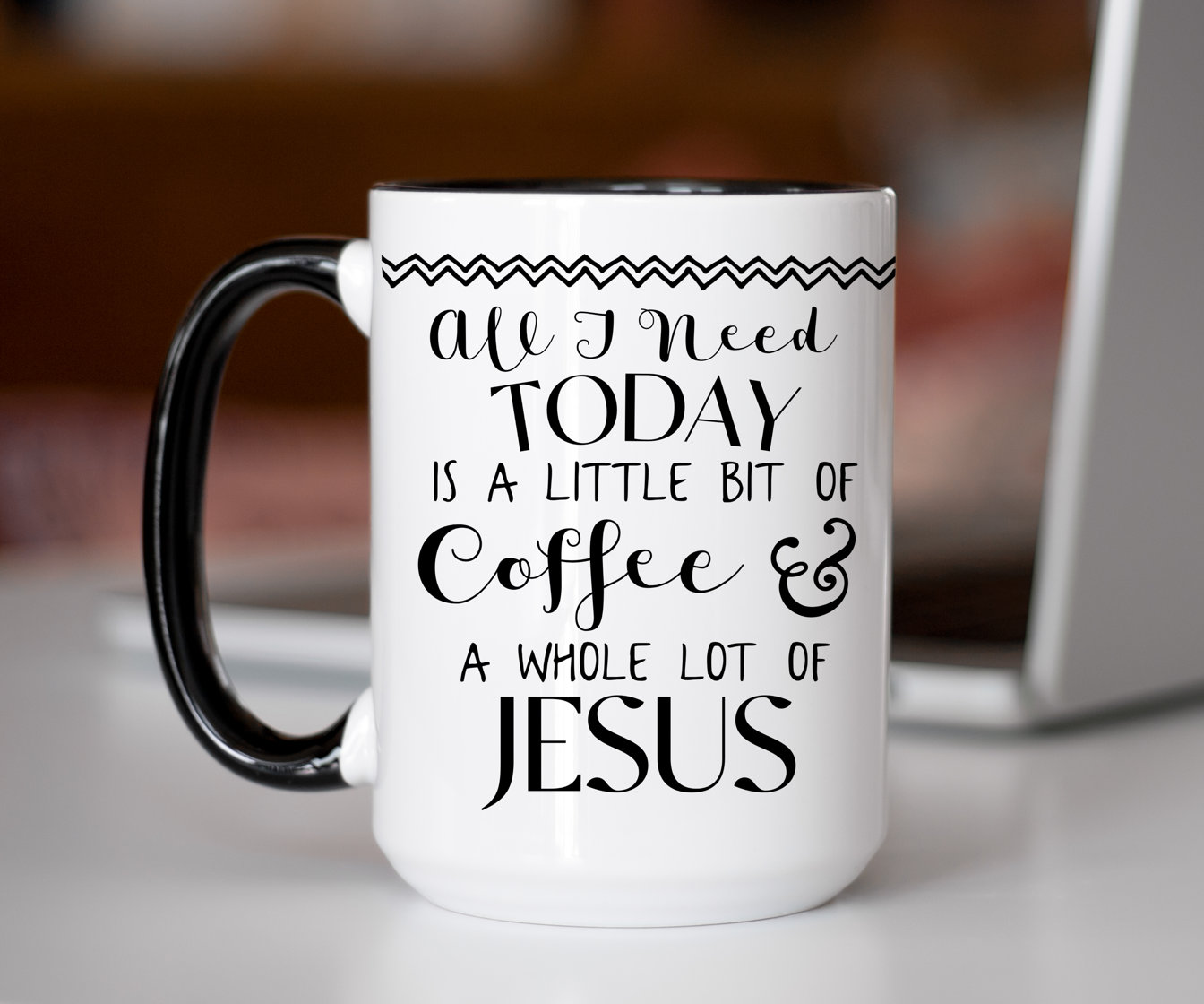 Funny Christian Coffee Mug: "coffee & Jesus" With Color Inside - Etsy