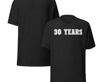 Camiseta de 30 anos