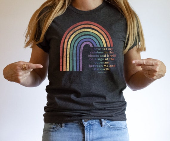 Genesis 9:13 Shirt, Christian Rainbow Shirt, God’s Promise Tee, God’s Covenant TShirt