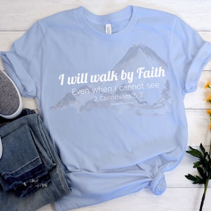 T-shirt Faith: christelijk T-shirt met bijbeltekst