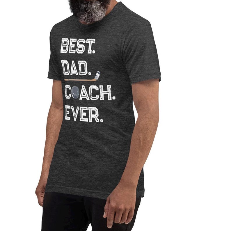 Best Dad Coach Ever Shirt, Father’s Day Hockey Coach Shirt, Gift for Coach Dad