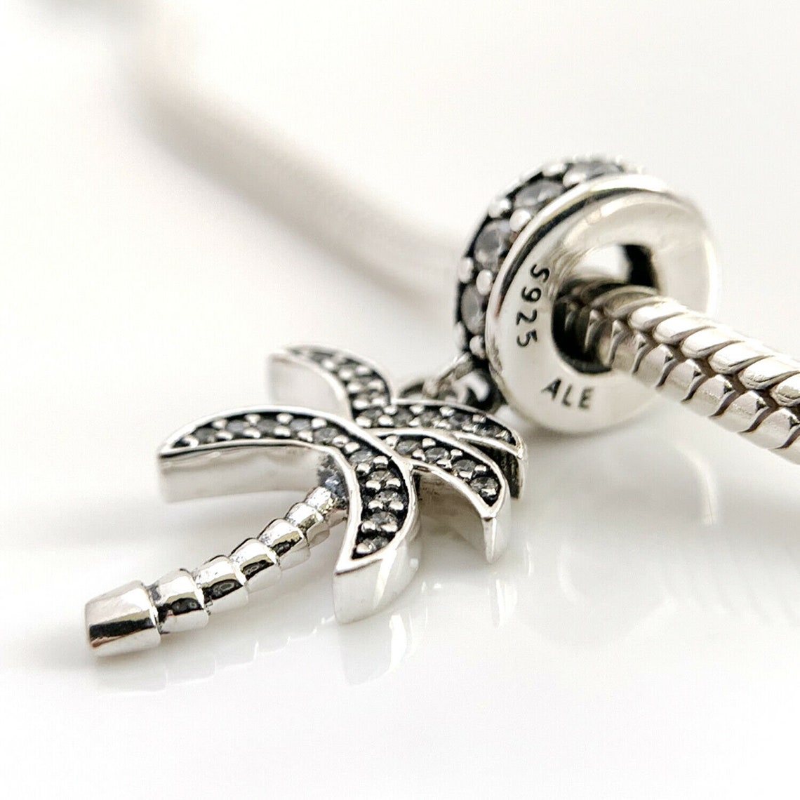 New Authentic Pandora Silver Charm Palm Tree Travel & Vocation Etsy