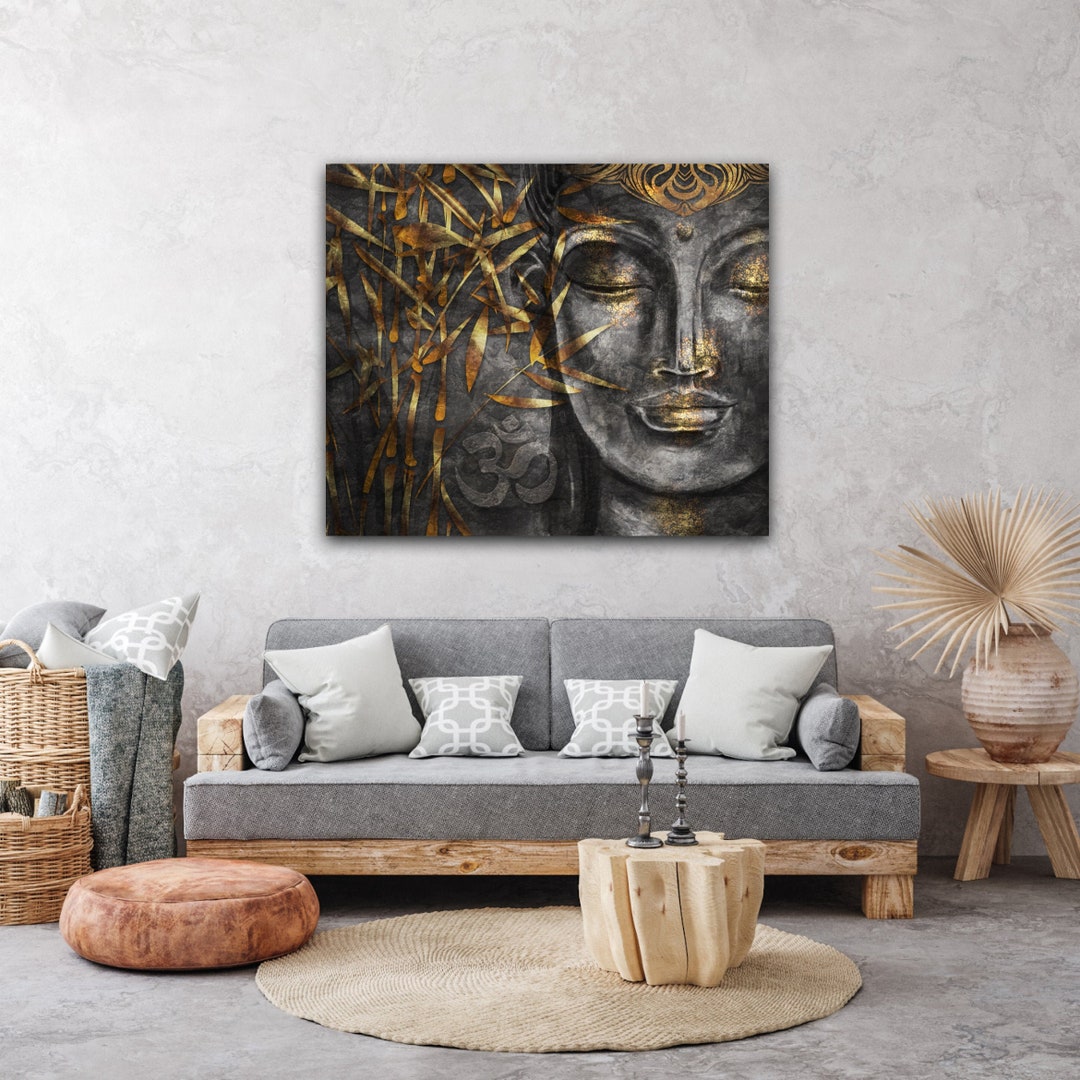 Buddha Wall Art, Hindu Wall Art, Yoga Studio Decor, Meditation Art ...