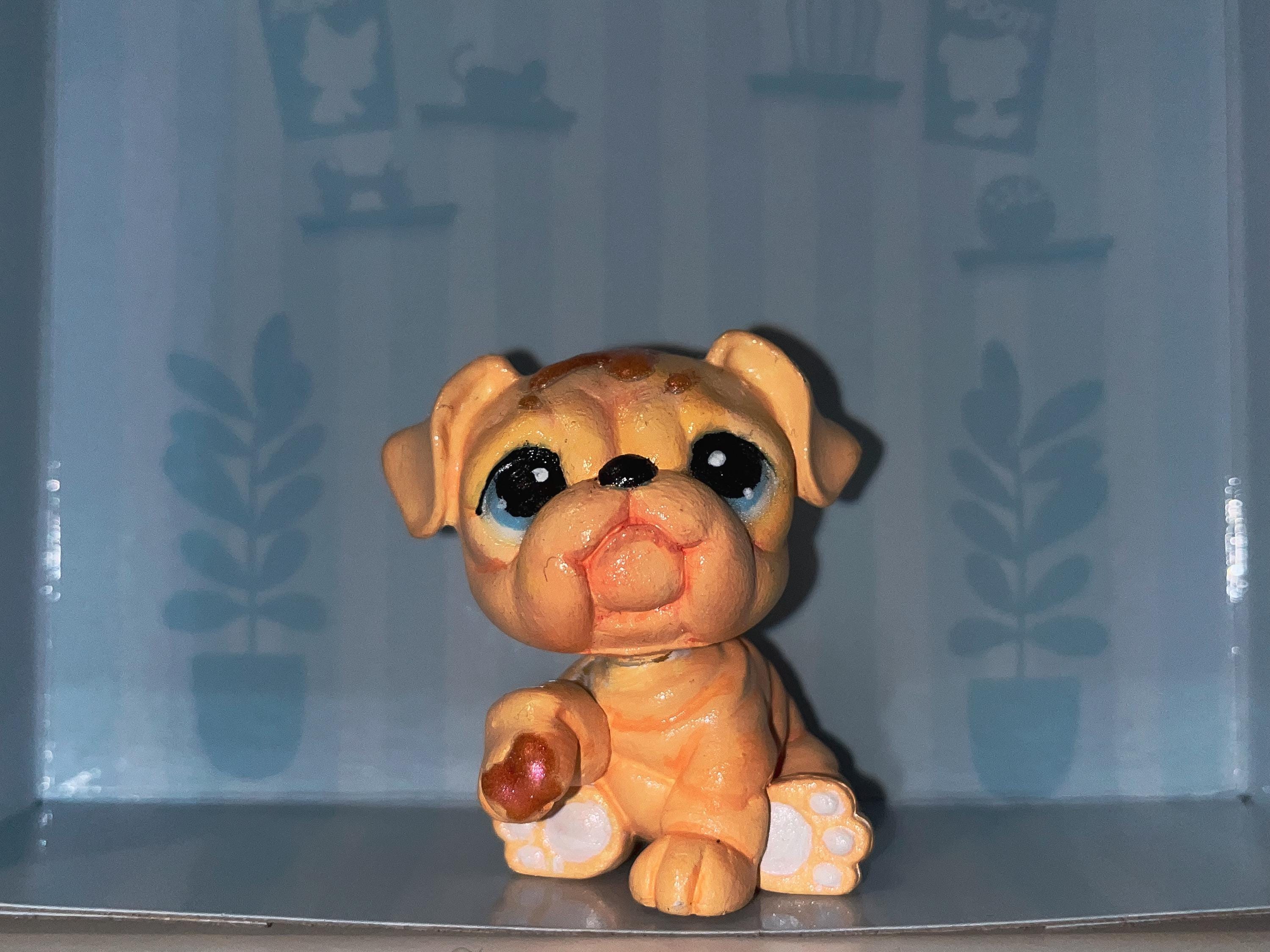 LPS Littlest Pet Shop Bulldog Custom Etsy