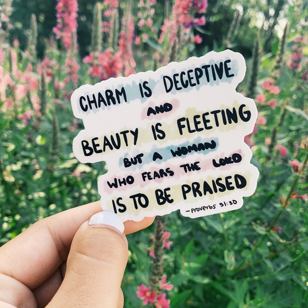 Proverbs 31:30 Sticker