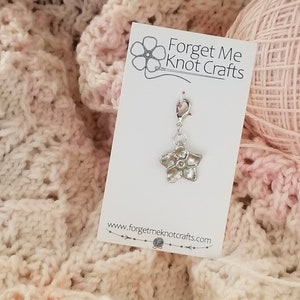 Forget Me Knot Progress Keeper Knitting Crochet Stitch Marker Charm Notion