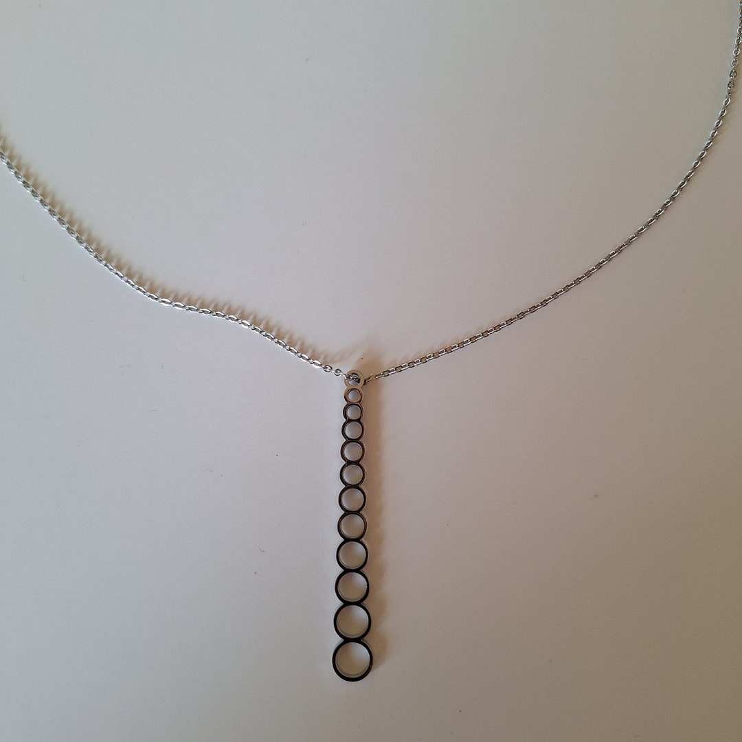 Crossover Industries Needle Gauge Necklace Etsy