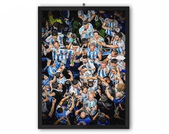 Messi 2022 World Champion / Portrait Painting Digital Print / Campeón del mundo Qatar 2022 World Cup Argentina Photo / A3 A4 A5 Soccer Art