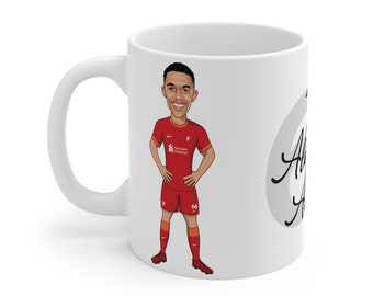 Trent Alexander Arnold | Liverpool FC Caricature TAA Mug (White Background) | LFC 2021/22