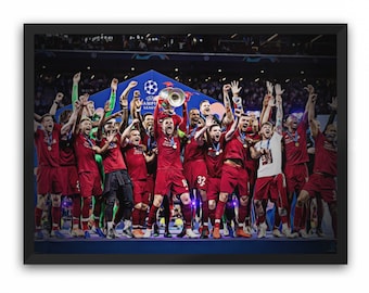 6回のLFCチャンピオン 19/20 ホワイトTシャツ（レッド＆ブラック