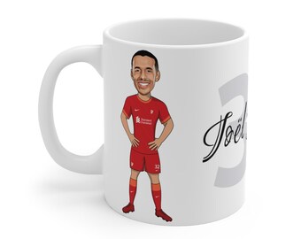 Joel Matip | Liverpool FC Caricature Mug (White Background) | LFC 2021/22